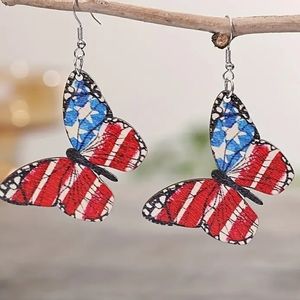 Memorial/4th of july/ I love America earrings